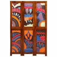 Разделител за стая Кафяво 105 x 160 см Акациево дърво масив