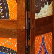 Разделител за стая Кафяво 105 x 160 см Акациево дърво масив