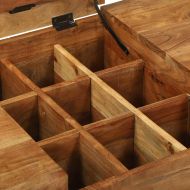 Маси за тоалет със съхранение Кафяво Масивна акациева дървесина