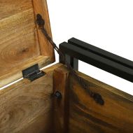 Кутия за съхранение 50 x 50 x 50 cm Грубо мангово дърво