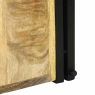 Винен рафт Кафяво 34.5 x 35 x 39 см Масивна дървесина от манго