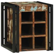 Винен рафт 34.5 x 35 x 39 см Масивна регенерирана дървесина