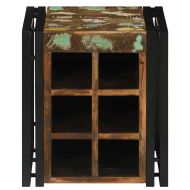 Винен рафт 34.5 x 35 x 39 см Масивна регенерирана дървесина