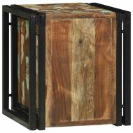 Винен рафт 34.5 x 35 x 39 см Масивна регенерирана дървесина
