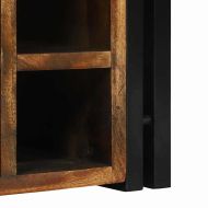 Винен рафт 34.5 x 35 x 39 см Масивна регенерирана дървесина