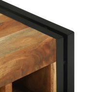 Винен рафт Кафяво 34.5 x 35 x 39 см Масивна акациева дървесина