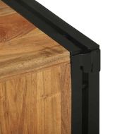 Винен рафт Кафяво 34.5 x 35 x 39 см Масивна акациева дървесина