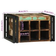 Винен рафт 46 x 35 x 27.5 см Масивна регенерирана дървесина