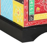 ТВ шкаф Многоцветен 80 x 35 x 50 см Масивна дървесина от манго