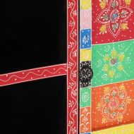 ТВ шкаф Многоцветен 100 x 35 x 50 см Масивна дървесина от манго