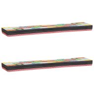 Стенни рафтове с рафт 2 pcs Многоцветен 100 x 20 x 6 cm
