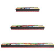 Стенни рафтове с рафт 3 pcs Многоцветен 100 x 20 x 6 cm