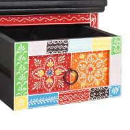 Телевизионен шкаф с чекмедже с рафт Многоцветен 60 x 30 x 24 см