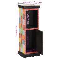 Шкаф с чекмеджета с рафт с врата Многоцветен 30 x 30 x 90 см