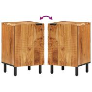 Шкаф за мивка в баня Солидно акациево дърво Инженерно дърво