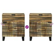 Нощен шкаф Кафяво 50 x 33 x 60 см Масивна акациева дървесина