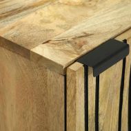 Страничен шкаф Кафяво 40 x 33 x 75 см мангово дърво масив