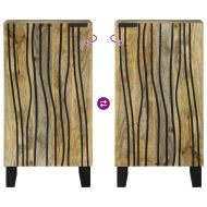 Страничен шкаф Кафяво 40 x 33 x 75 см мангово дърво масив