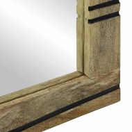 Огледало за баня с огледало Кафяво 70 x 50 x 2,5 см