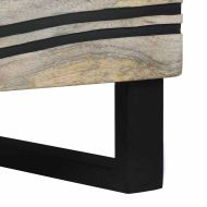 Нощен шкаф с чекмедже 2 pcs Бял и черен 40 x 33 x 46 см