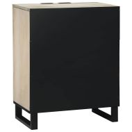 Служебен шкаф Бяло 60 x 33.5 x 75 см Масивна дървесина от манго