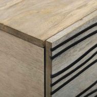 Масичка за кафе Бежов и черен 80 x 50 x 40 cm