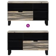 ТВ Единици с чекмедже Бяло 80 x 33 x 46 см Инженерно дърво