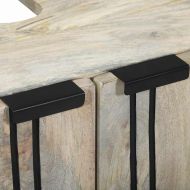 Шкаф за мивка в баня Бяло 62 x 33 x 58 см Инженерно дърво