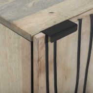 Шкаф за мивка в баня Бяло 38 x 33,5 x 48 см Инженерно дърво