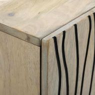 Шкафове и стелажи за съхранение на медии Бял и черен