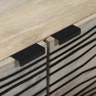 Шкафове и стелажи за съхранение на медии Бял и черен