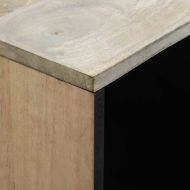 Шкаф Бяло 80 x 33 x 75 см мангово дърво масив