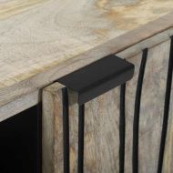 Шкаф Бяло 90 x 33 x 75 см мангово дърво масив