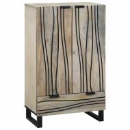 Шкафове и стелажи за съхранение на медии с чекмедже Бял и черен