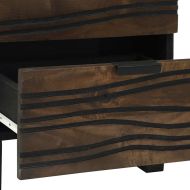 Нощен шкаф Орех 40 x 33 x 46 см Масивна акациева дървесина