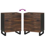 Нощен шкаф Орех 50 x 33 x 60 см Масивна акациева дървесина