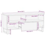 ТВ Единици с чекмедже Орех 105 x 33 x 46 см Инженерно дърво