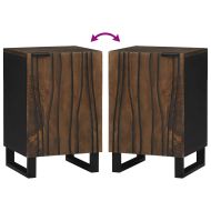 Шкаф за мивка в баня Орех 38 x 33,5 x 58 см Инженерно дърво