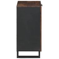 Страничен шкаф Кафяво 40 x 33 x 75 см мангово дърво масив