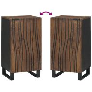 Страничен шкаф Кафяво 40 x 33 x 75 см мангово дърво масив