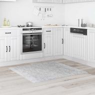 Антихлъзгащ shaggy килим Сив 120 x 120 cm ПП