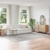 Антихлъзгащ shaggy килим Сив 240 x 340 см ПП