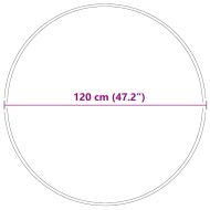 Антихлъзгащ shaggy килим Сив 120 x 120 cm ПП