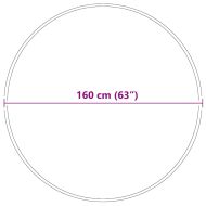 Антихлъзгащ shaggy килим Крем 160 x 160 cm ПП