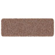 Килимчета против подхлъзване за стълби 15 pcs Кафяво 60 x 25 cm