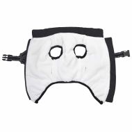 Кучешко палто с ремък Водоустойчиво светлоотразително черно L40