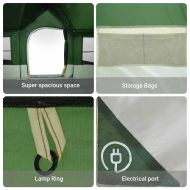 Каравани с покрив Зелен 622 x 295 x 238 см Полиестер