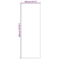 Мат за врата Друг Циан и Черен 120 x 350 см Полиамид и PVC