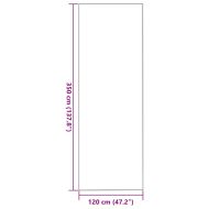 Мат за врата Друг Черно 120 x 350 см Полипропилен и винил