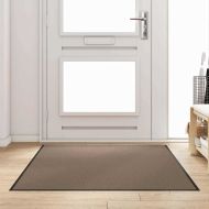 Мат за врата Бежов и черен 120 x 180 cm Полипропилен и винил